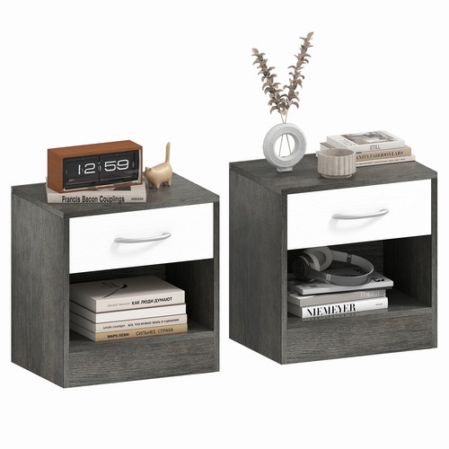 Homcom set comodini - homcom, 2